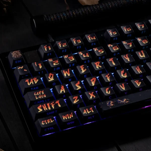 Dark Night Fire Side-lit Keycaps