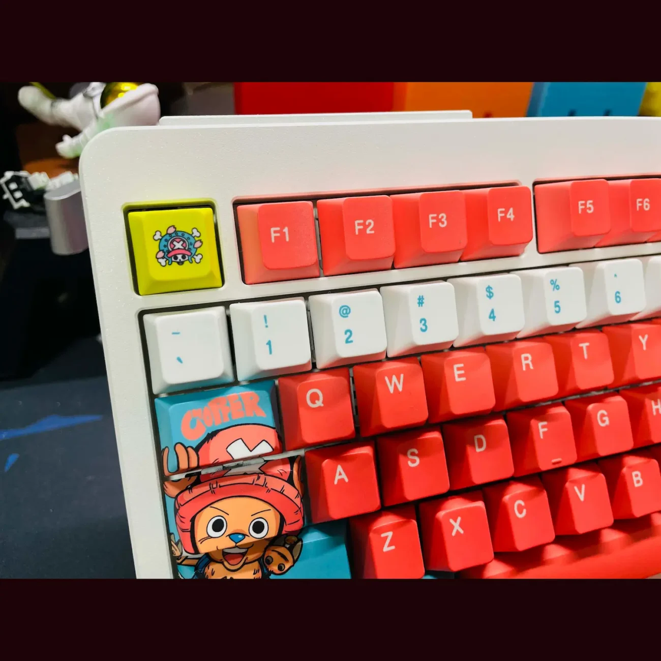 Ein Stück Chopper Schlüsselkappen