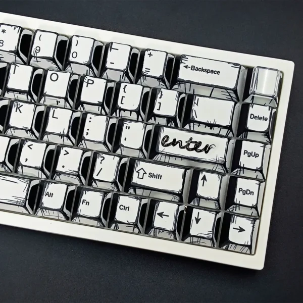 Comic_Style_White_Keycaps-3