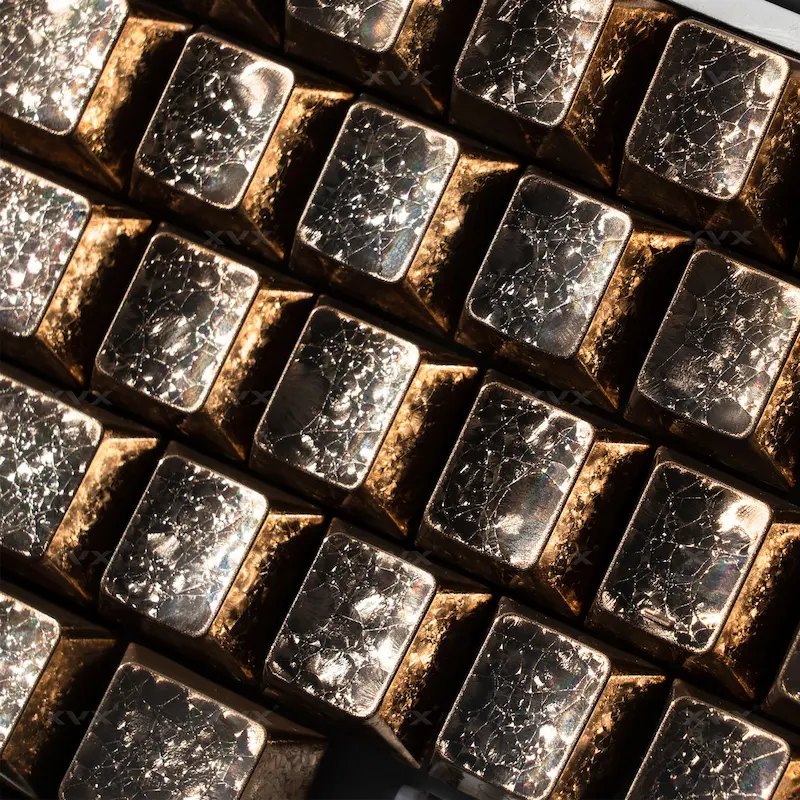 フロストメタルキーキャップ サイドライト付きアイスクリスタルキー