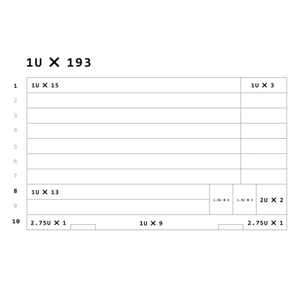 PC Mechanical Keyboard Keycap Storage Box size